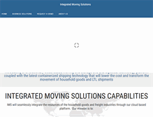 Tablet Screenshot of integratedmovingsolutions.com